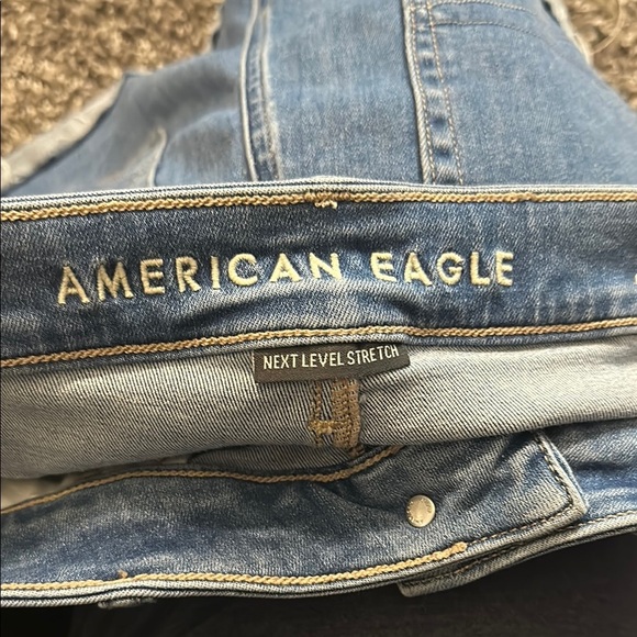 American Eagle Hi Rise Shortie denim shorts size 6 - Picture 6 of 10